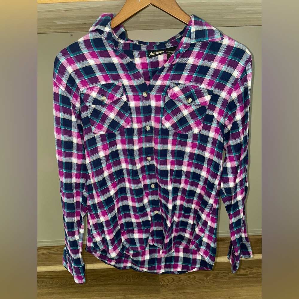 Sara Studio button down flannel